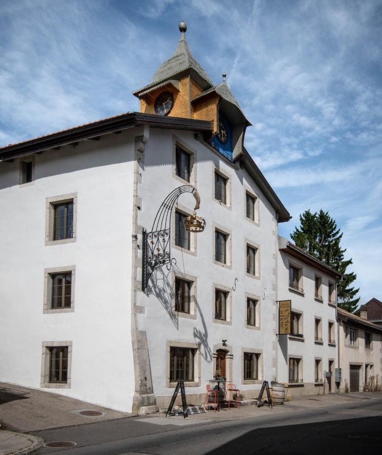 Hotel-Restaurant Le Cochon Rose La Sagne Exteriér fotografie
